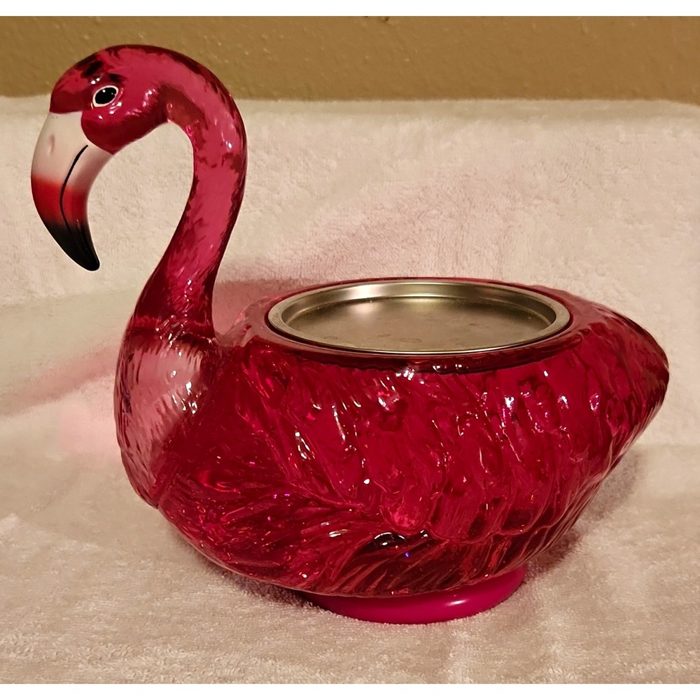 Pink Flamingo 3 Wick Water Globe Candle Holder, Bath & Body Works